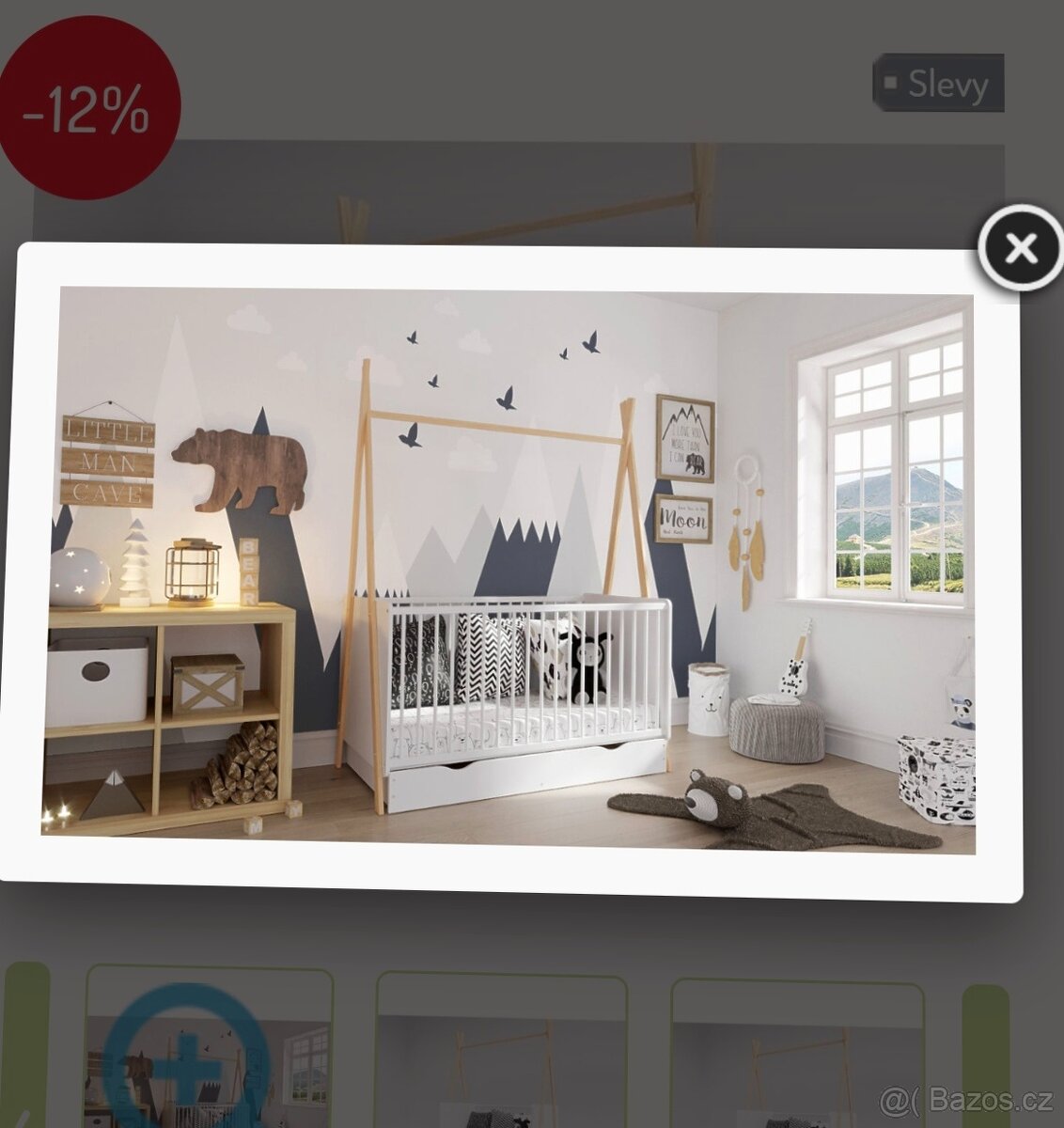 Postýlka 140x70 teepee
