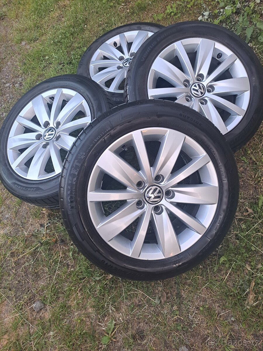 Alu kola 5x112 originál VW 205/55 R16