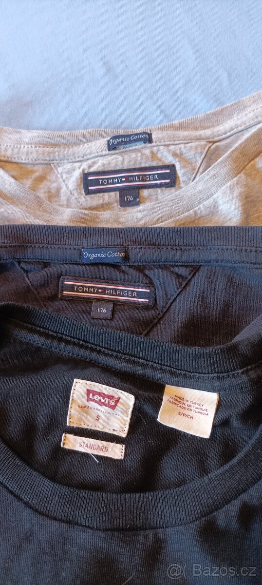 3 trika vel. 176 Tommy Hilfiger, Levis