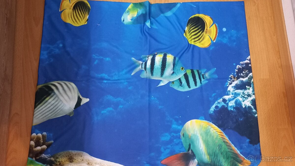Povlečení na zakázku fofotisk akvarium na zip