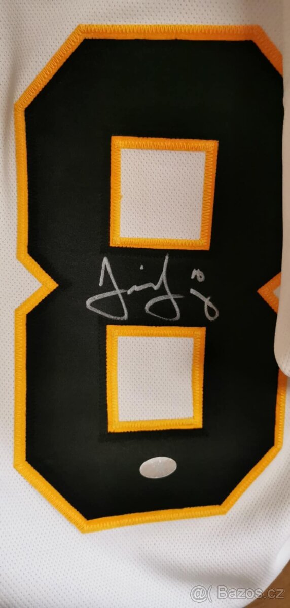 Jaromír Jágr certifikovaný dres s ověřeným autogramem.