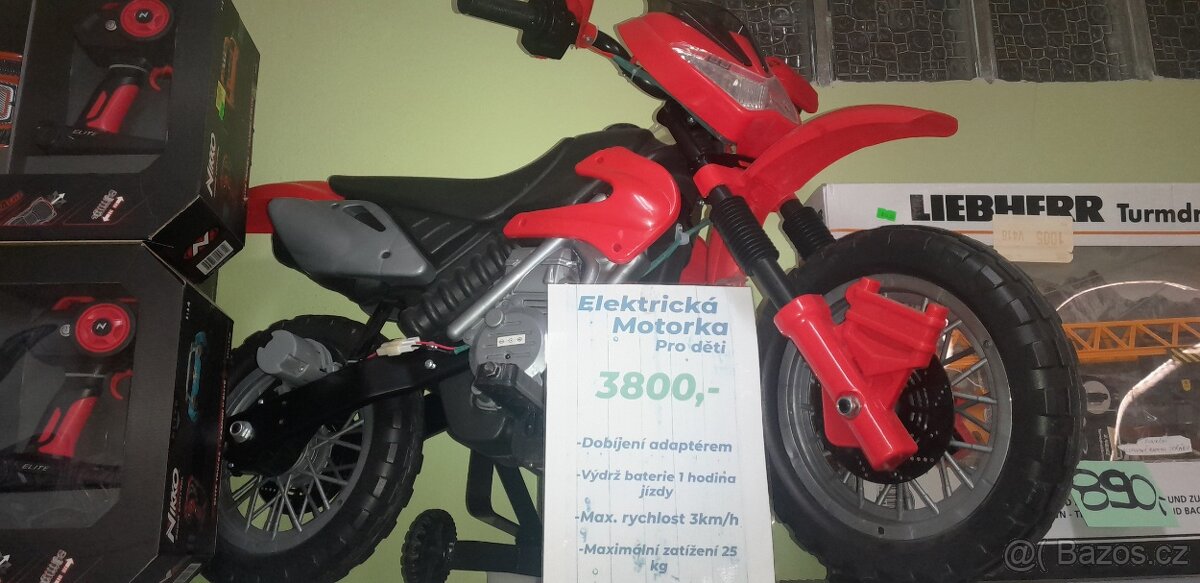 Dětská motorka elektrická