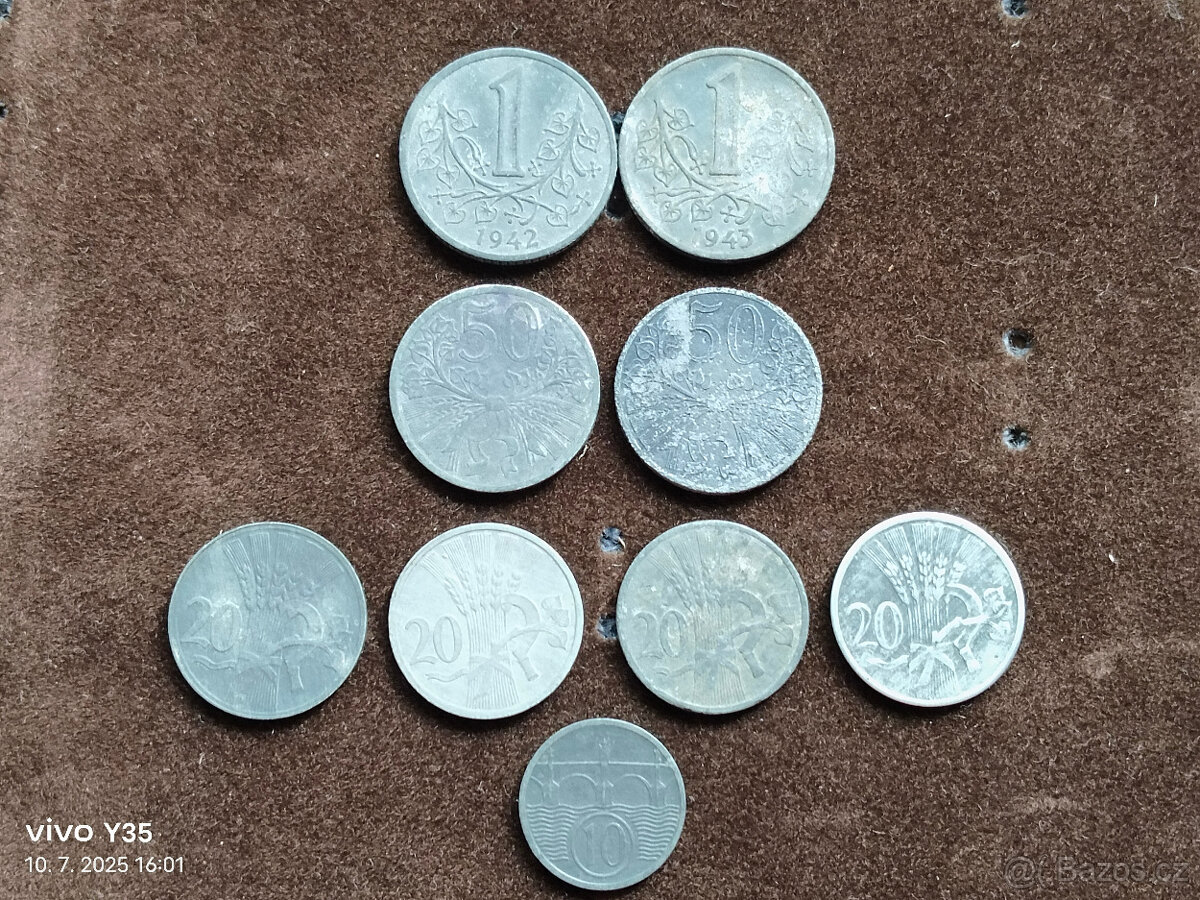 Mince Protektorát Čechy a Morava 1941-1944