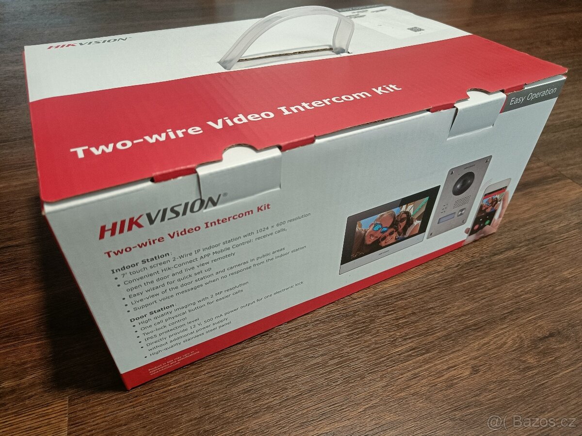 Nové HIKVISION KIS703Y 2drát sada interkom + dveře + vrata