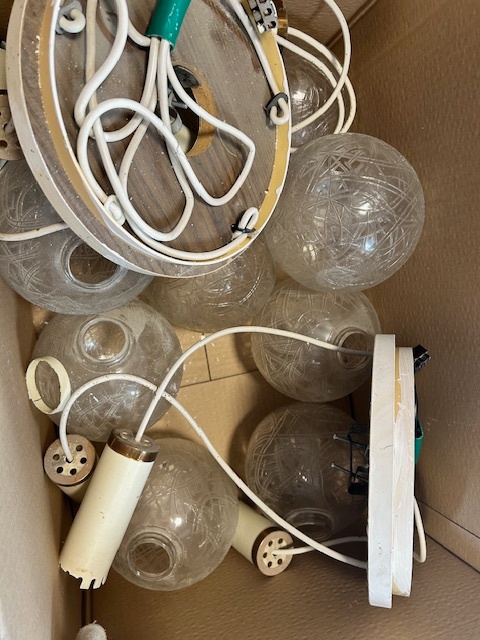 Prodej retro lustrů 3 koule a 5 koulí-1985-NDR.