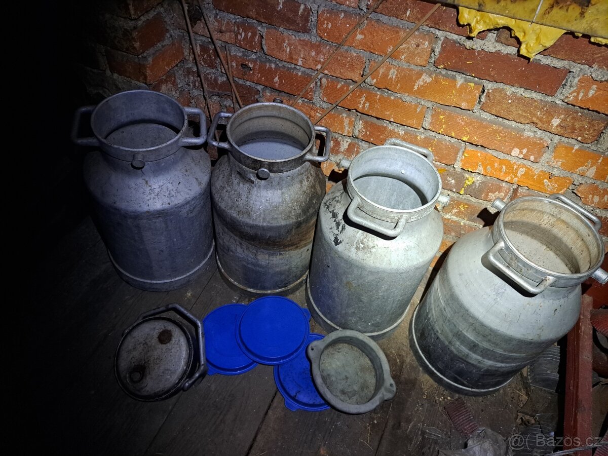 Hliníkové konve na mléko 25l