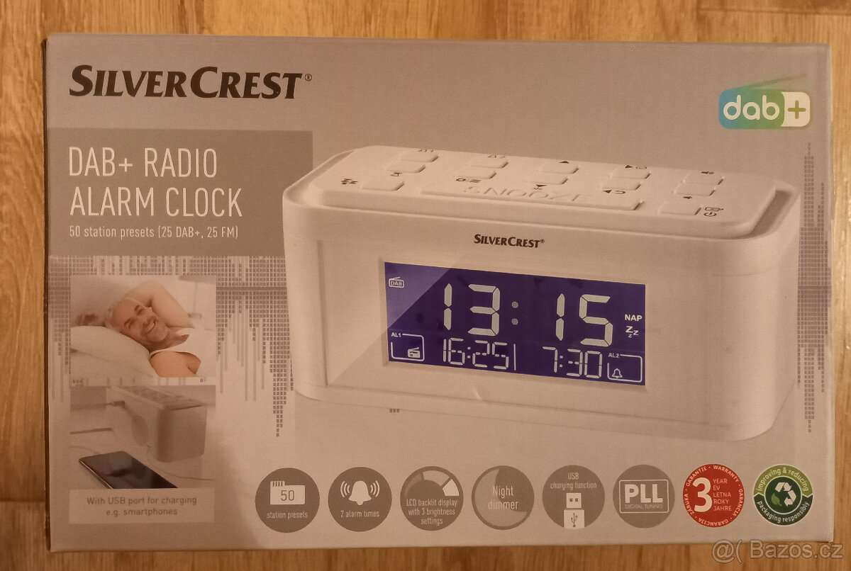 Nový radio budík Silvercreast