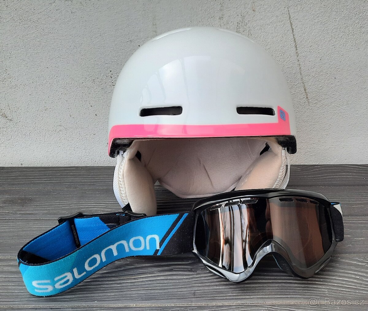 Dětská lyžařská helma SALOMON s brýlemi