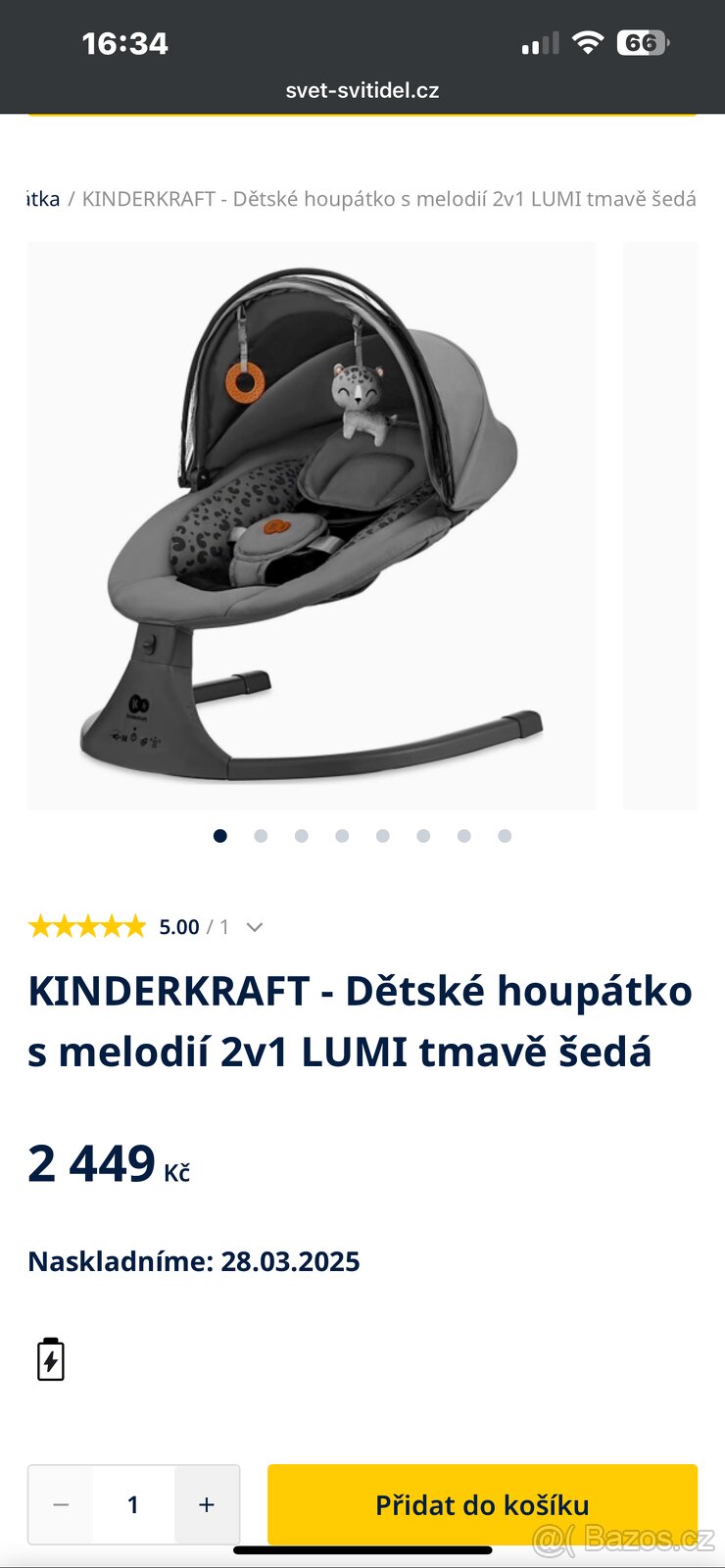 Elektrické Houpatko Kinderkraft