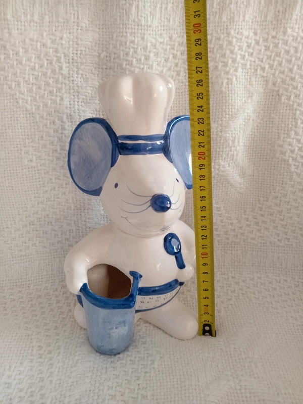 Porcelánová modro bílá myš