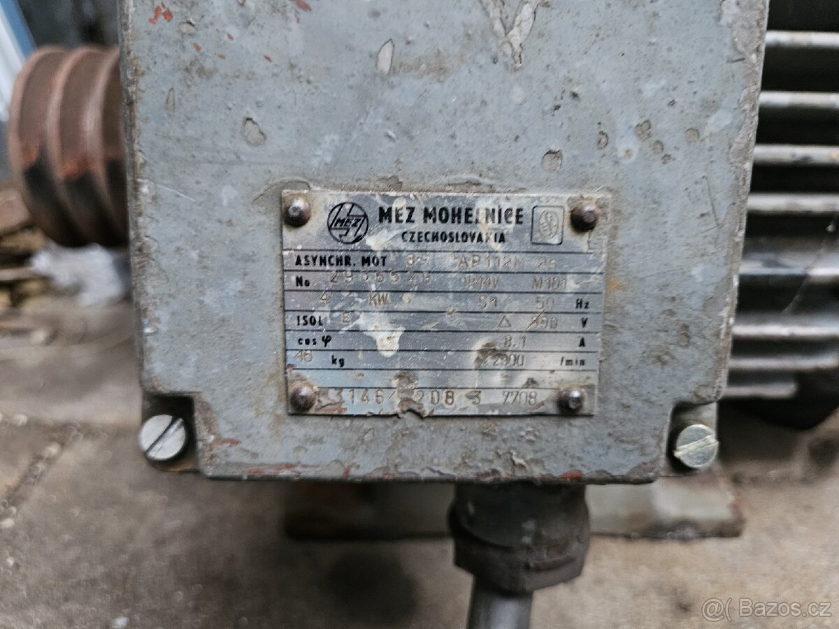 Prodám třífázový motor 4 kW – vhodný na cirkulárku