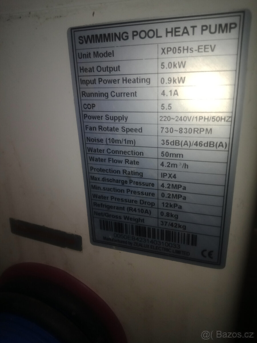 Tepelné čerpadlo 5kW