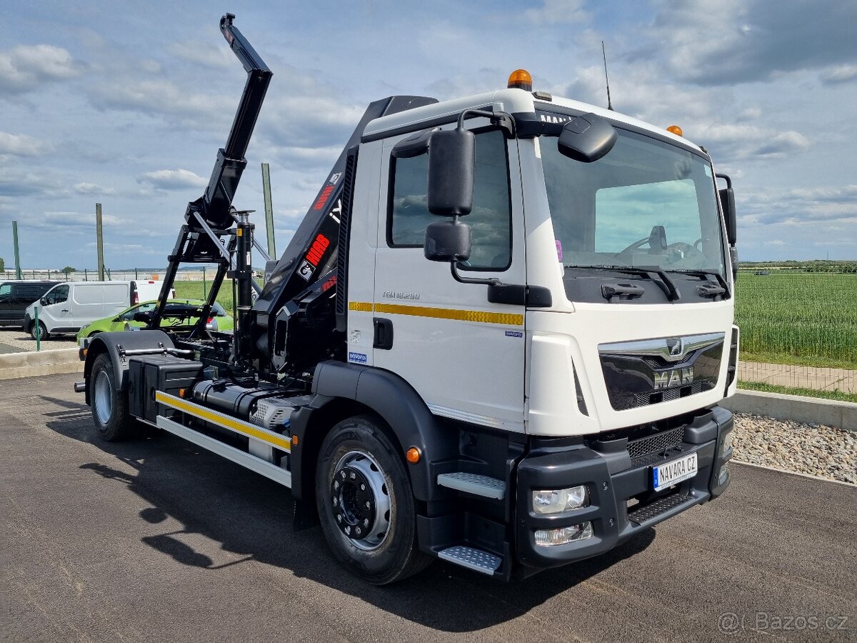 MAN 18.290 + NOVÁ RUKA HIAB 138 + NOVÝ NOSIČ KONTEJNERU 10T