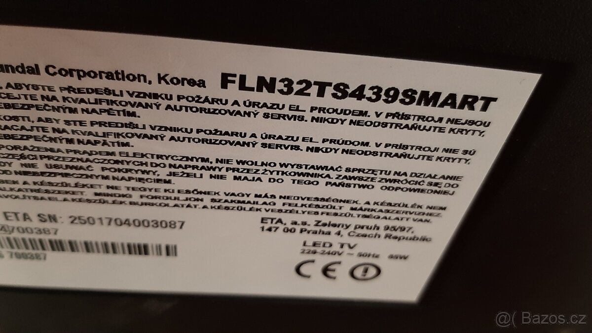 Tv smart hyundai full hd.wifi...82cm..