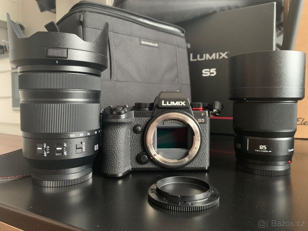 Prodám Panasonic Lumix S5 set s příslušenstvím