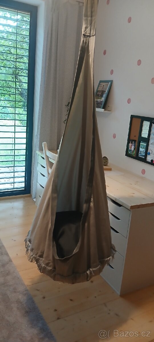 Závěsný vak pro děti, šedý, nosnost 100kg