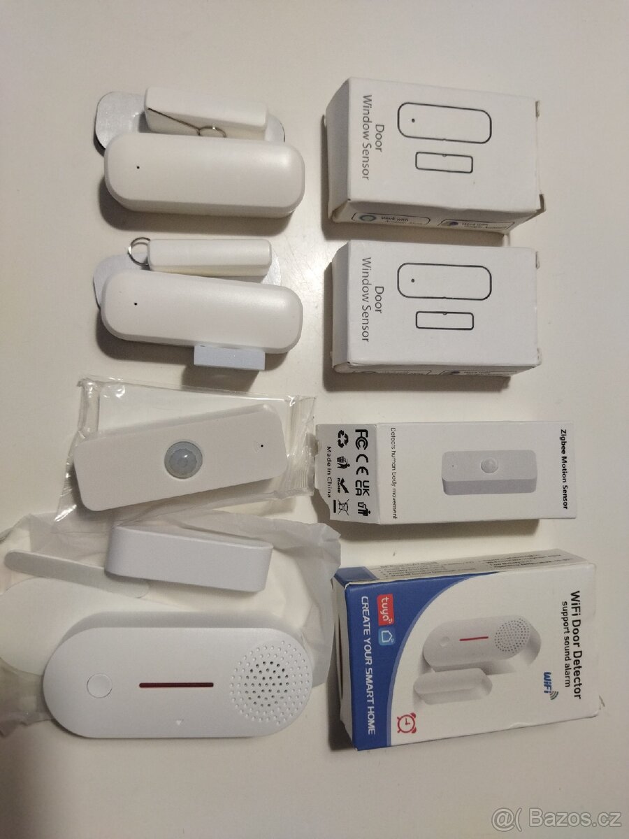 TUYA 4x senzory okna, dveře, pohyb, alarm - Nové