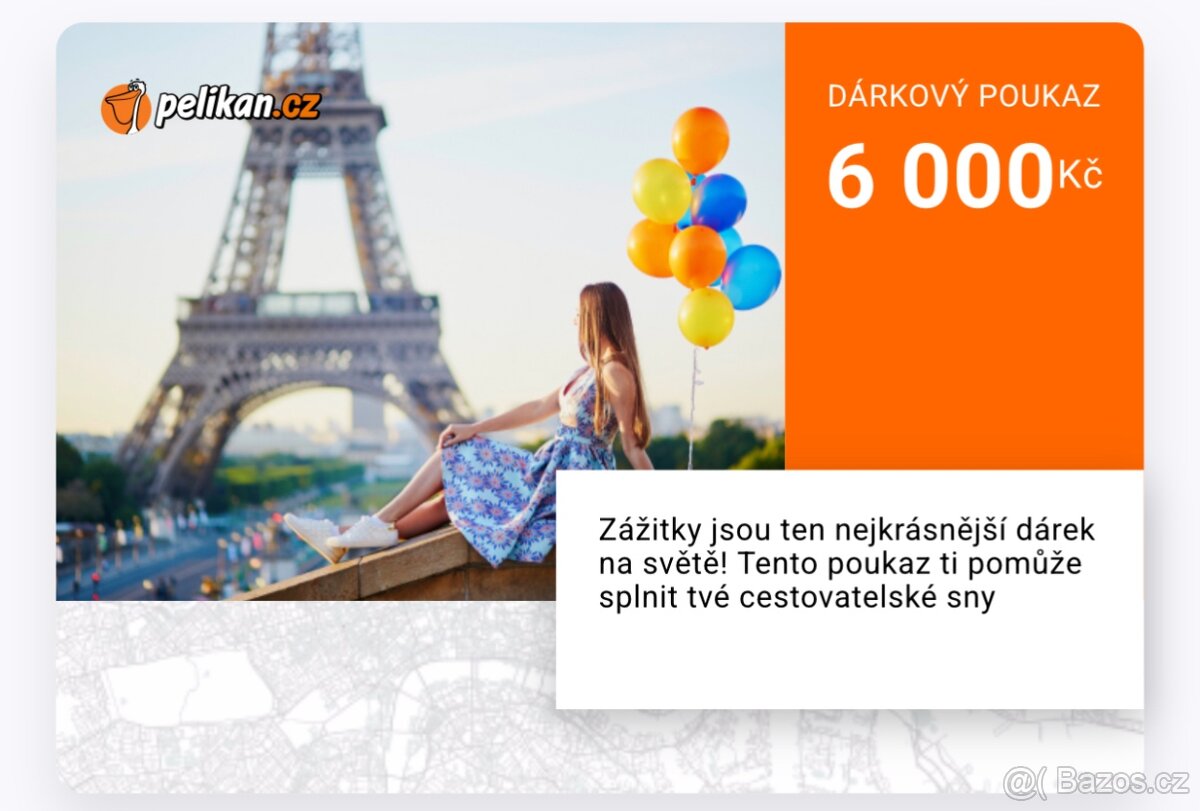 Poukaz na Dovolenou nebo Letenky od Pelikan.cz