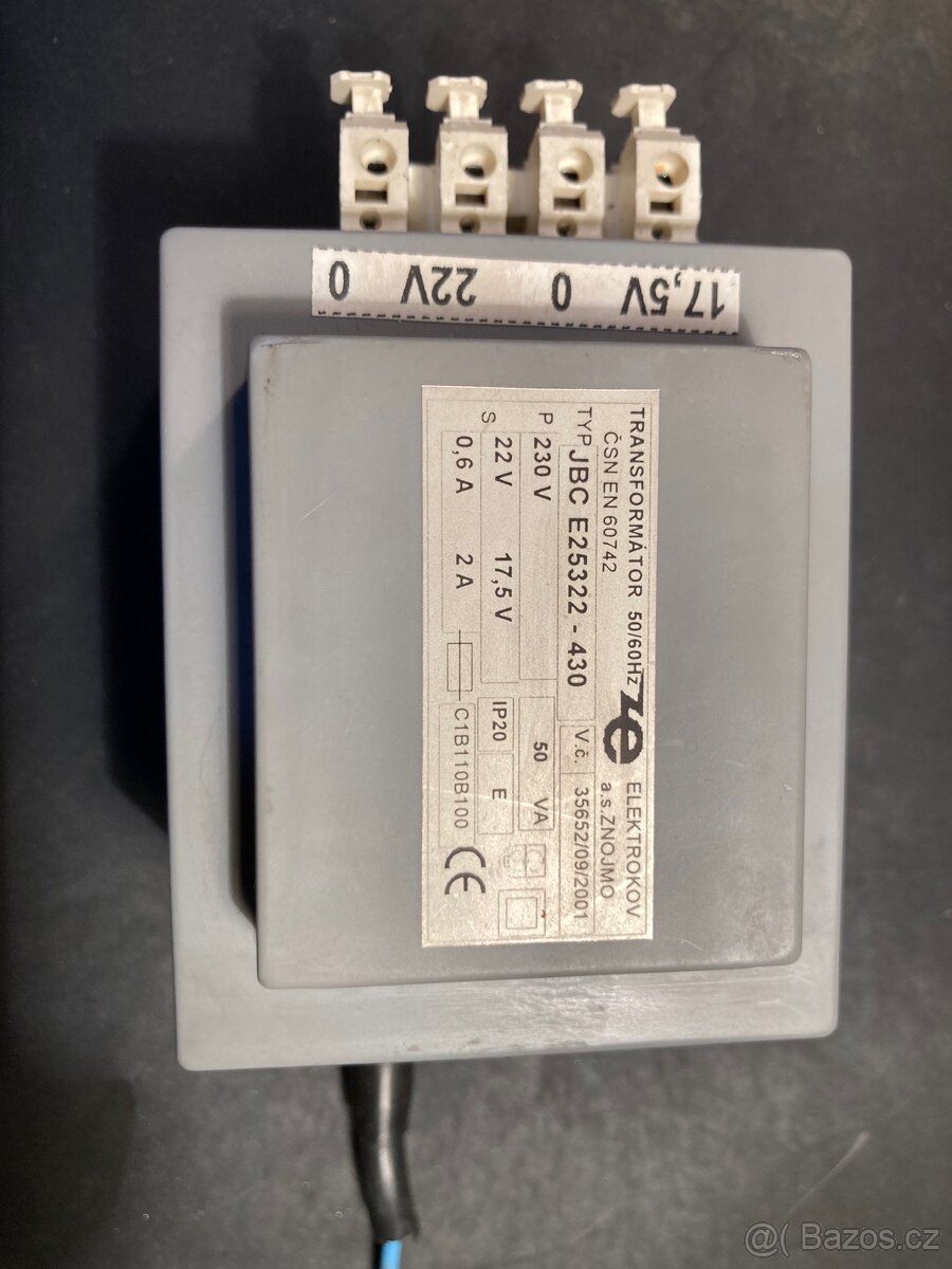 Trafo 17,5V a22V