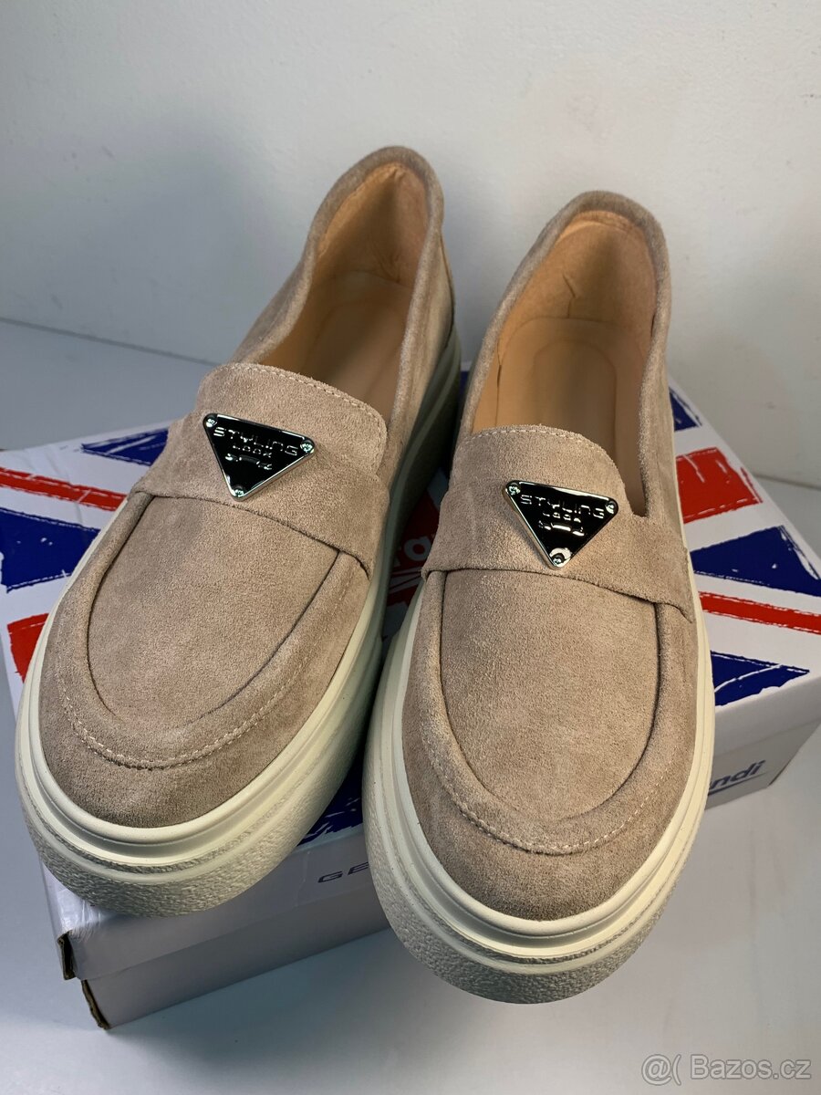 Dámské Loafers/ Mokasíny Kůže Nove