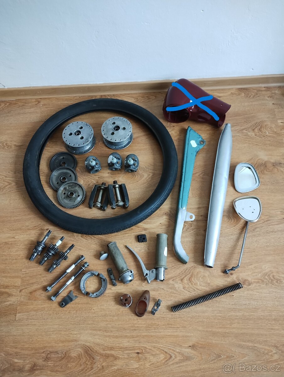 Prodám náhradní díly na jawetta 551 a Stadion S 11 a S 22