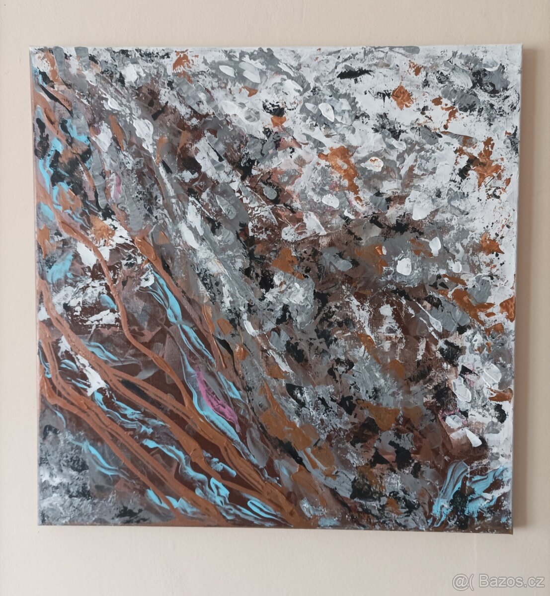 Abstrakce 50x50, DOPRAVA ZDARMA