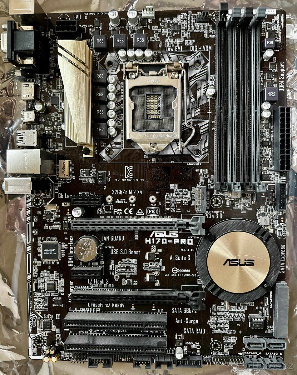Základní deska ASUS H170-PRO ATX Intel H170 LGA1151