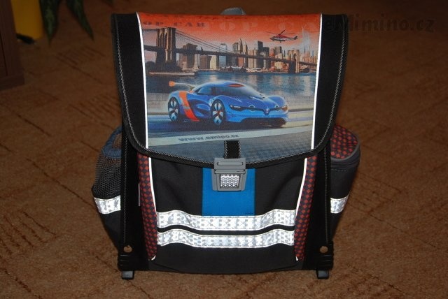 Školní aktovka Emipo ERGO ONE Top car + pytlík na TV