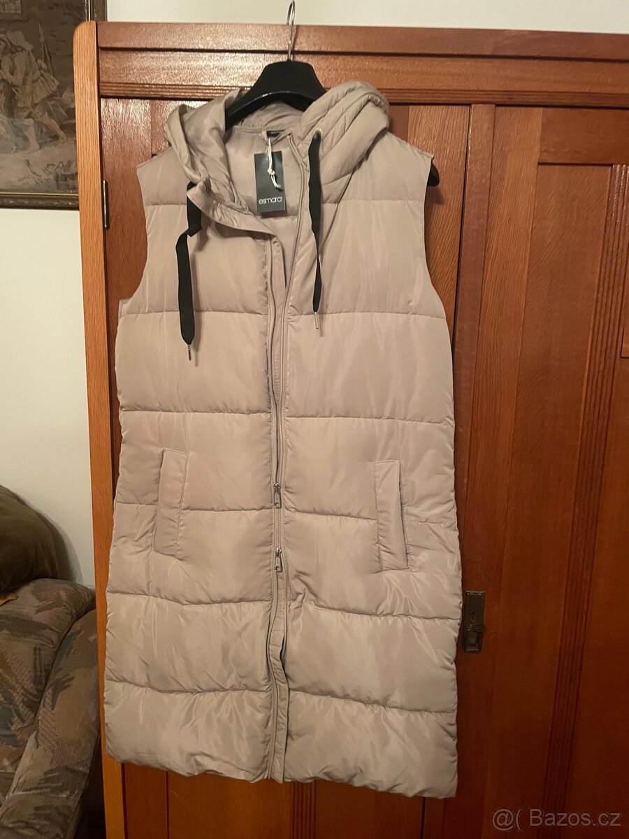 Dámska prošívaná dlouhá vesta