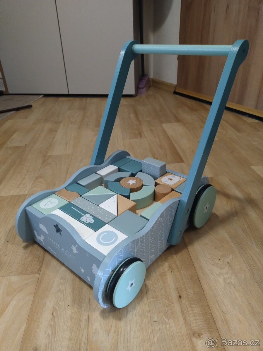 Vozík s kostkami Little Dutch