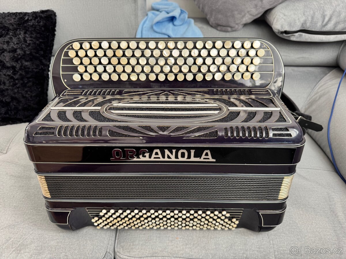 Akordeon Harmonika Organola 4 hlas,178 basu, B-griff