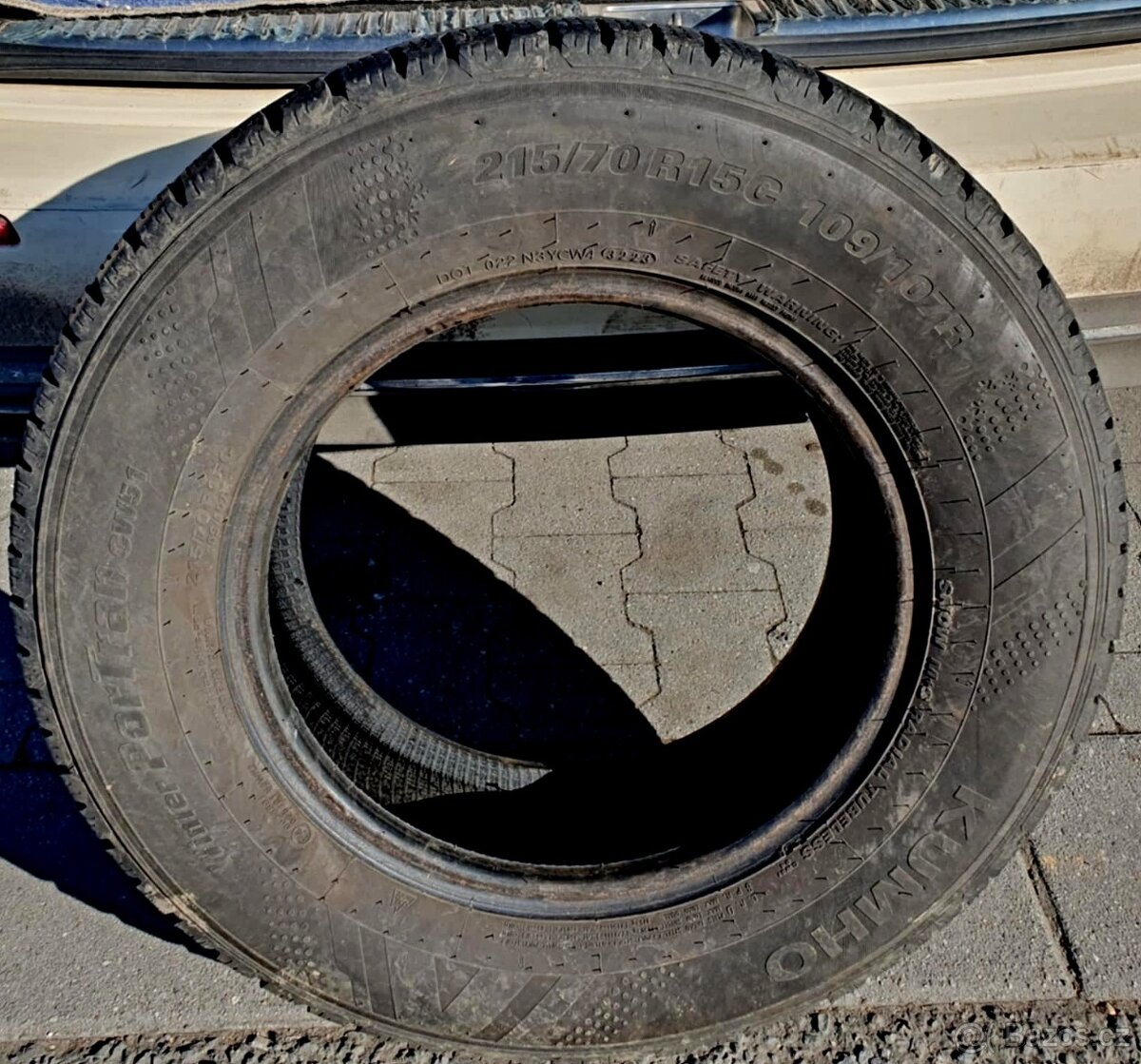 PNEU ZIMNI 215/70/15C,2KUSY,VZOREK KRAJE 5MM,STRED 3MM