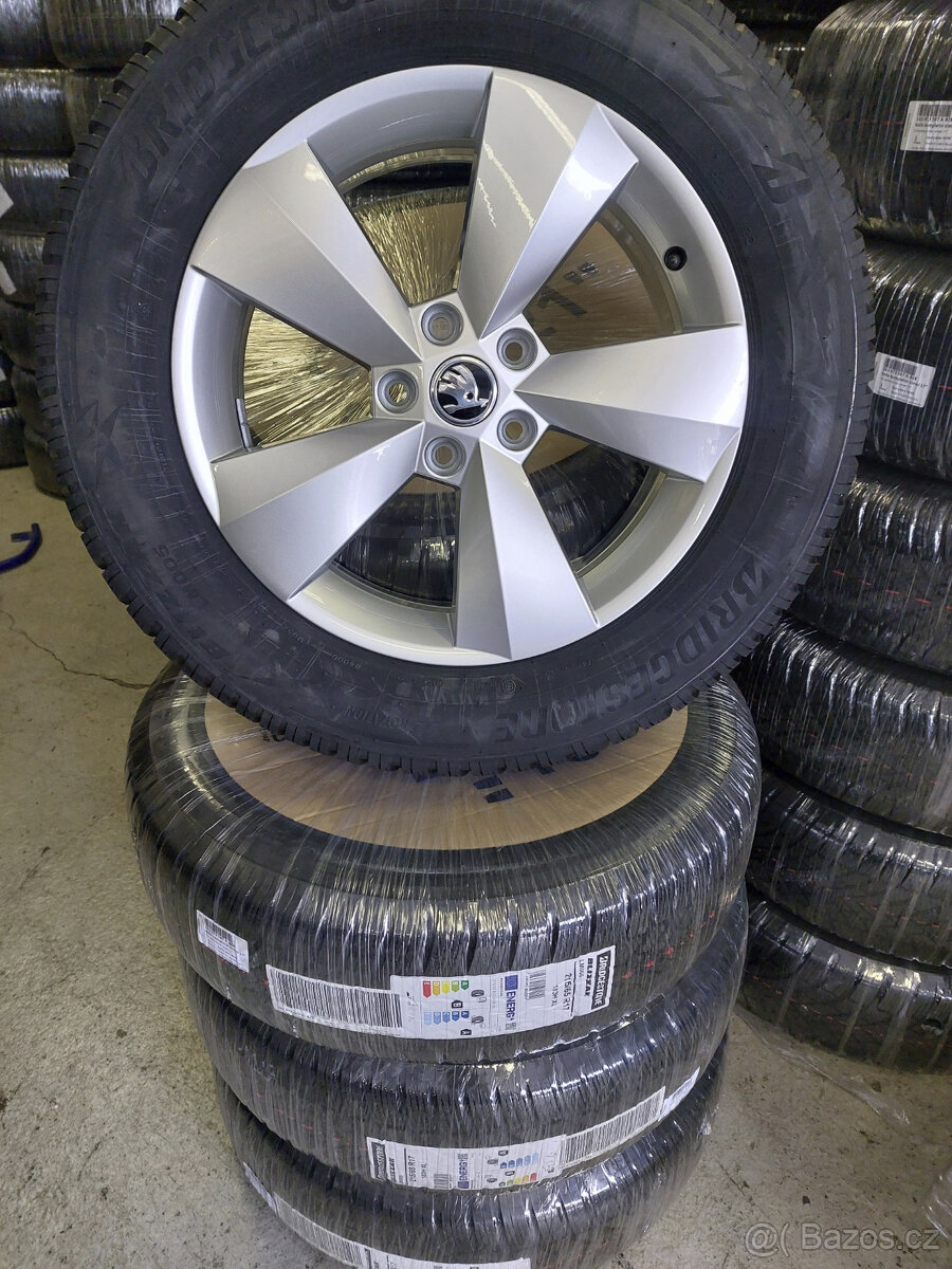 Originál alu kola 17" na Škoda Kodiaq zimní NOVÉ