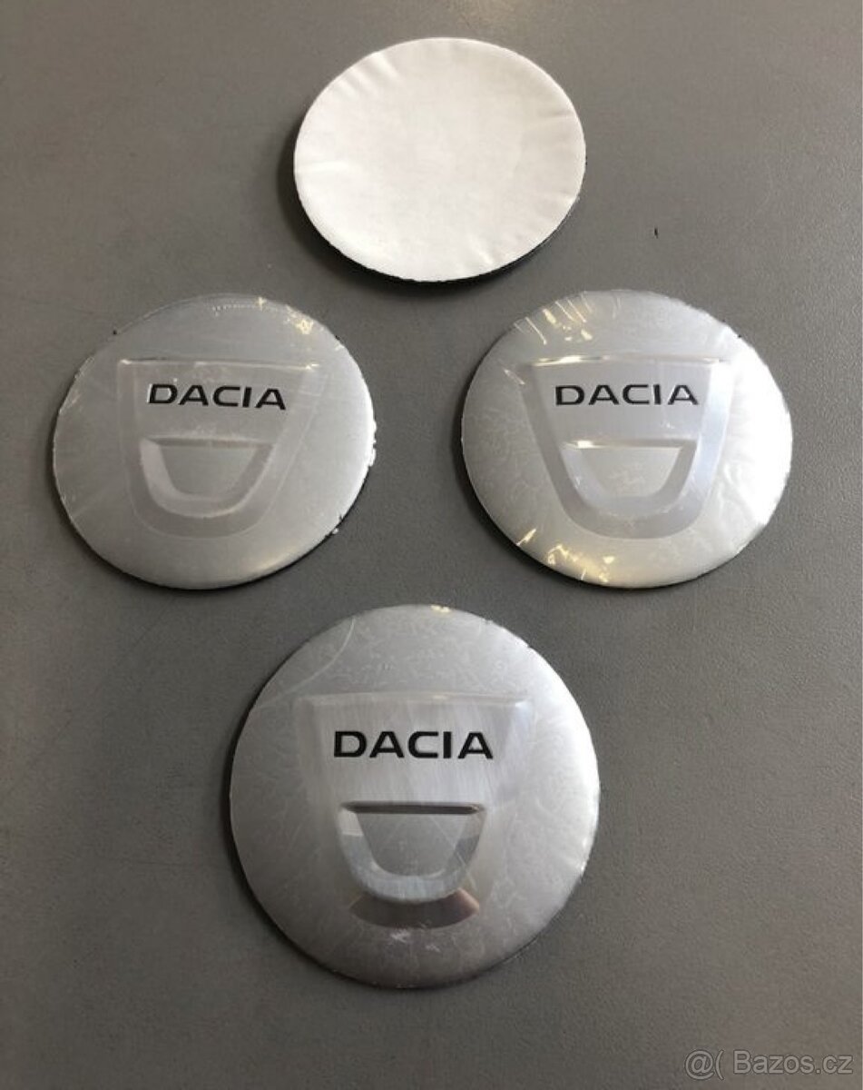 Středové pokličky / samolepky alu kola - DACIA 56 mm
