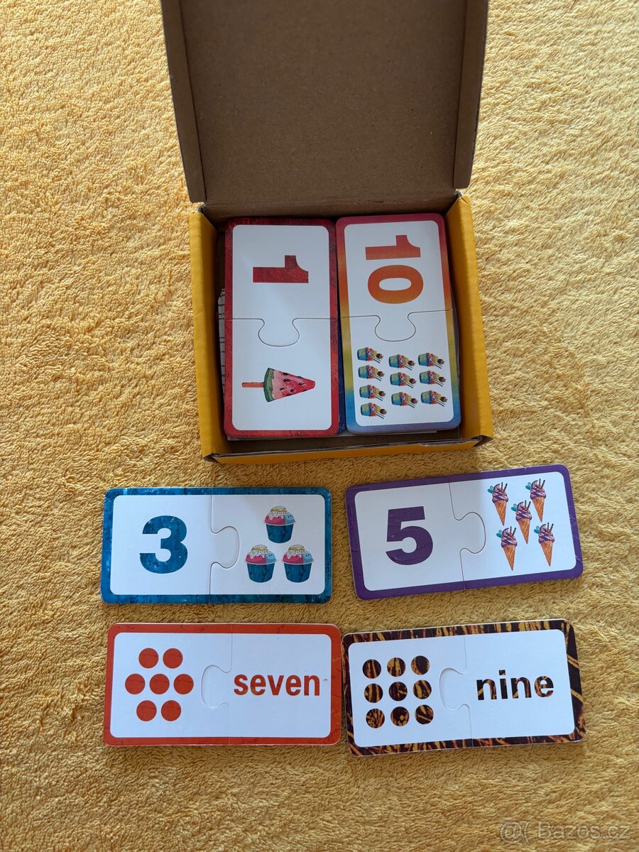 Dětské vzdělávací puzzle - počítání, anglicky