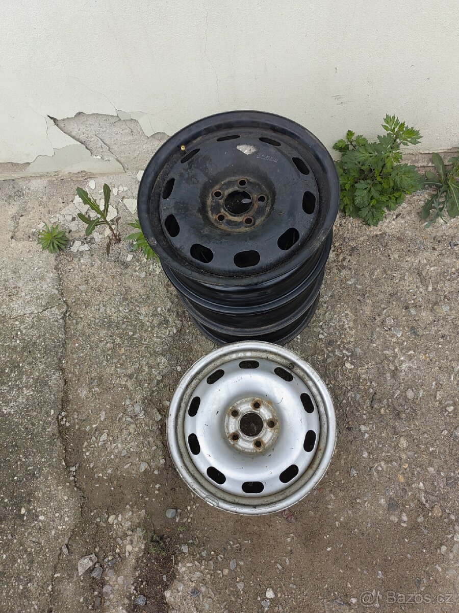 Plechové disky 5x100 R15 po kusech i celé sady