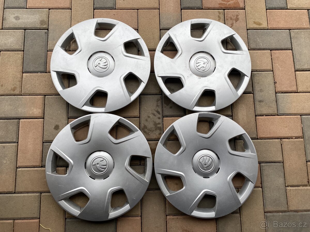 Sada originálních poklic Škoda Rapid Octavia Fabia 15”