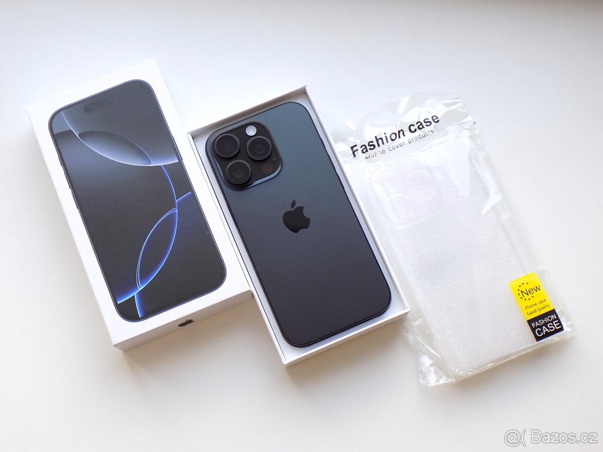 APPLE iPhone 16 Pro 128GB Černý titan - ZÁRUKA - 100% BATER.
