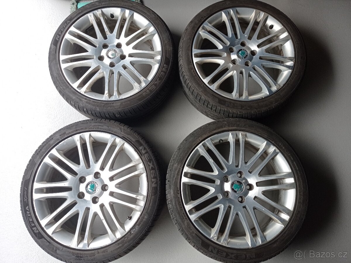 18" letní al kola LUXON ORIGINAL SKODA SUPERB II r.v. 2011