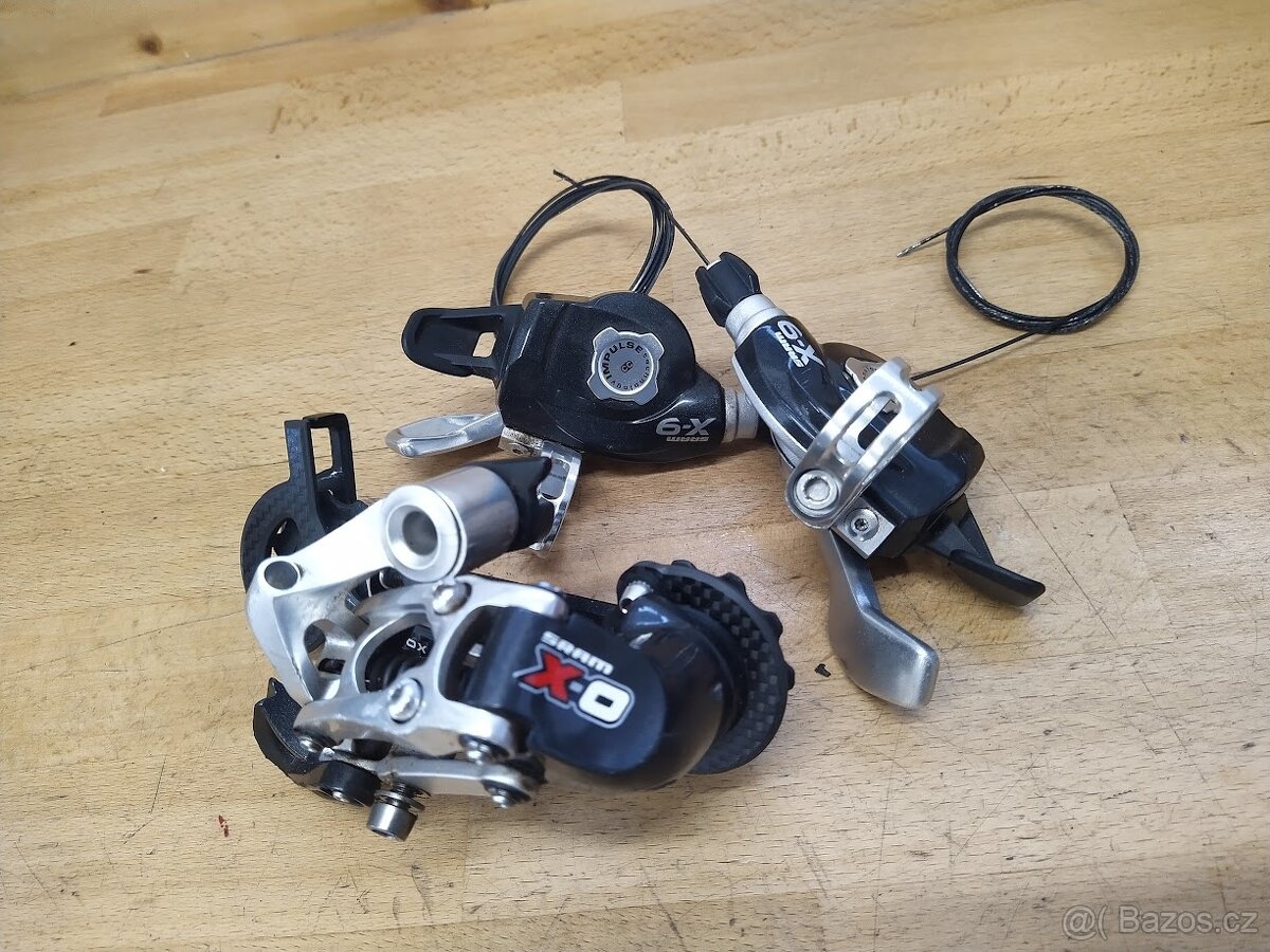 Přehazovačka SRAM X0 + řazení SRAM X9 - 3x9