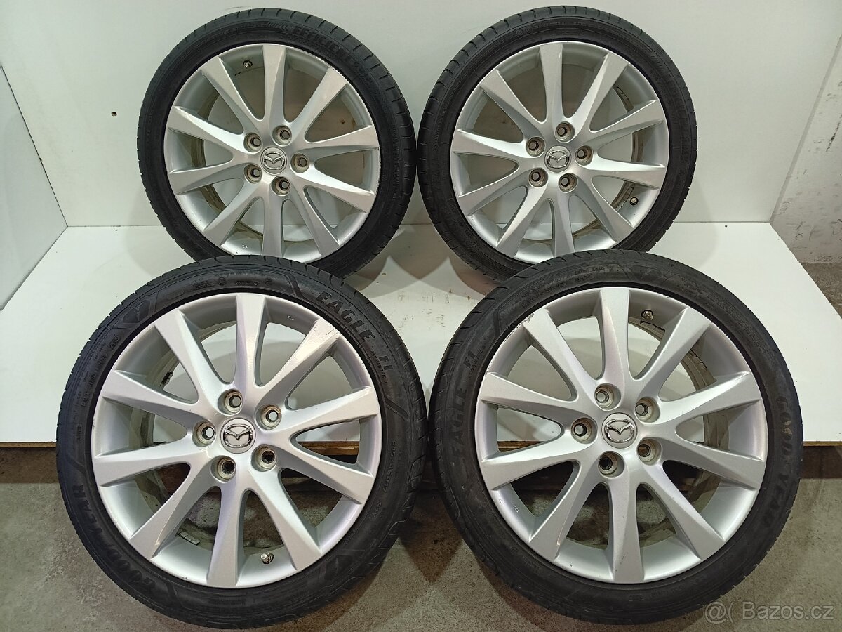 Letní alu kola Mazda 5x114,3 R17 pneu 215/45/17/