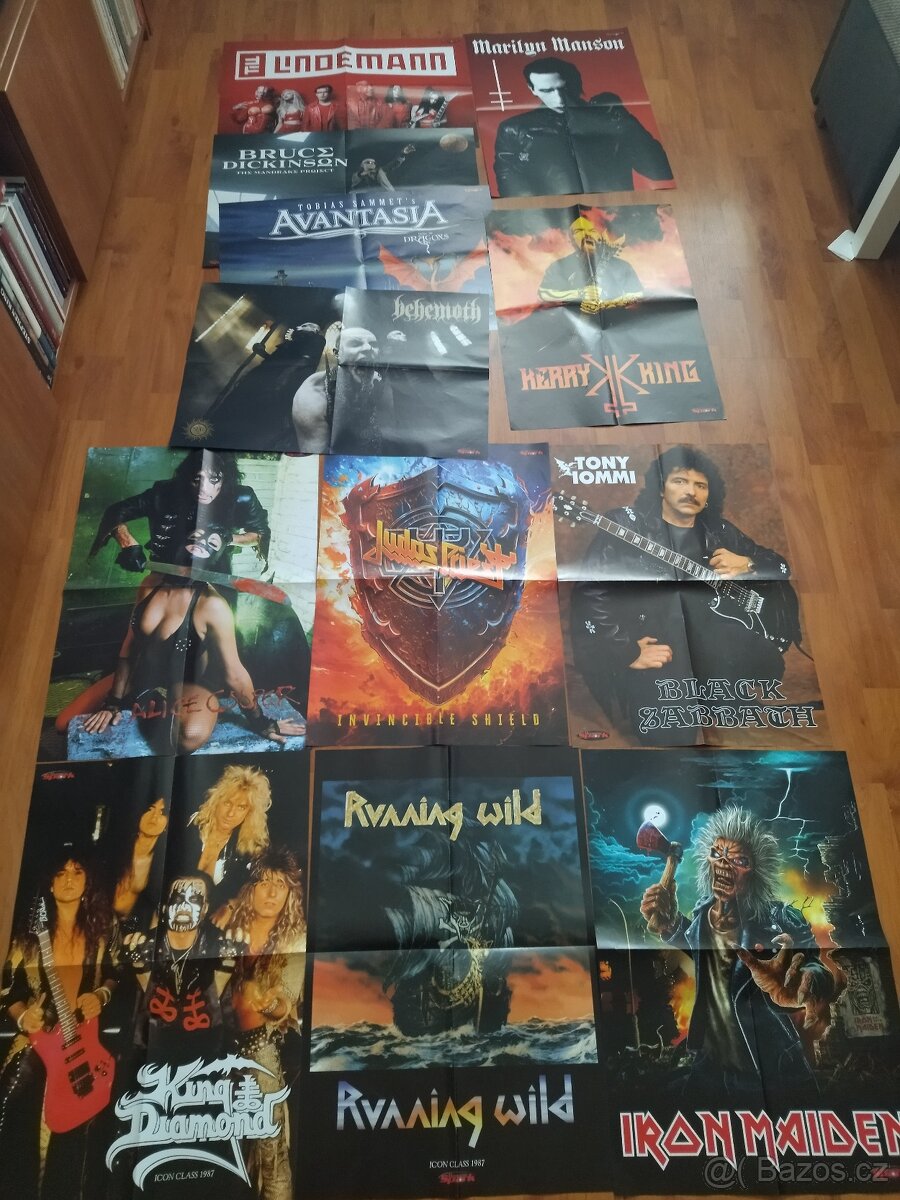 Metalové plakáty A3 oboustranné BEHEMOTH, LINDEMANN, M. MANS