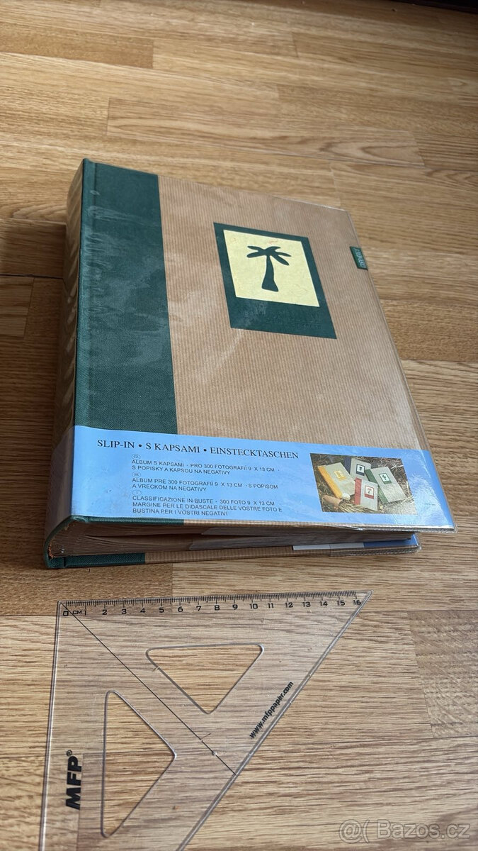 Fotoalbum slip-in, s kapsy Pro 300 fotek 9x13 s popisky a ka