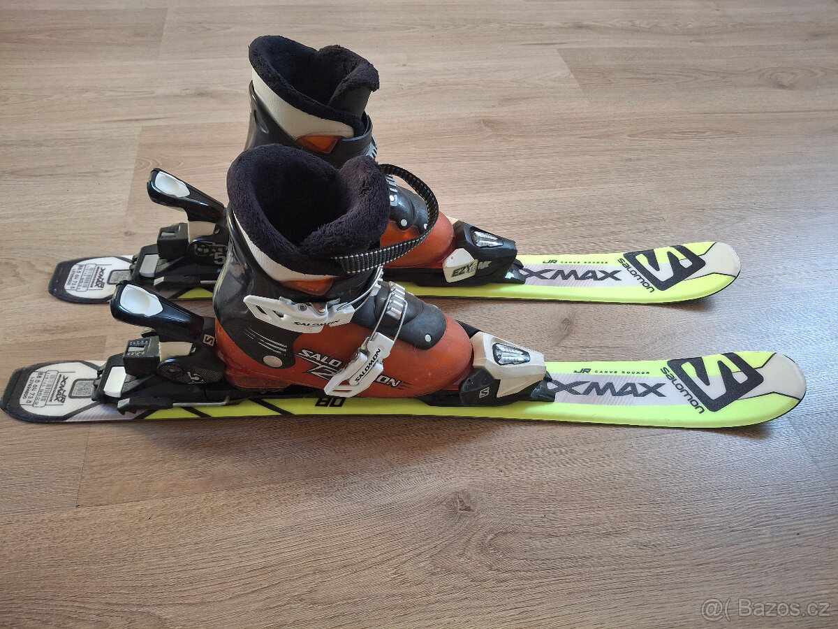 Dětský set lyže Salomon XMAX + boty Salomon T2