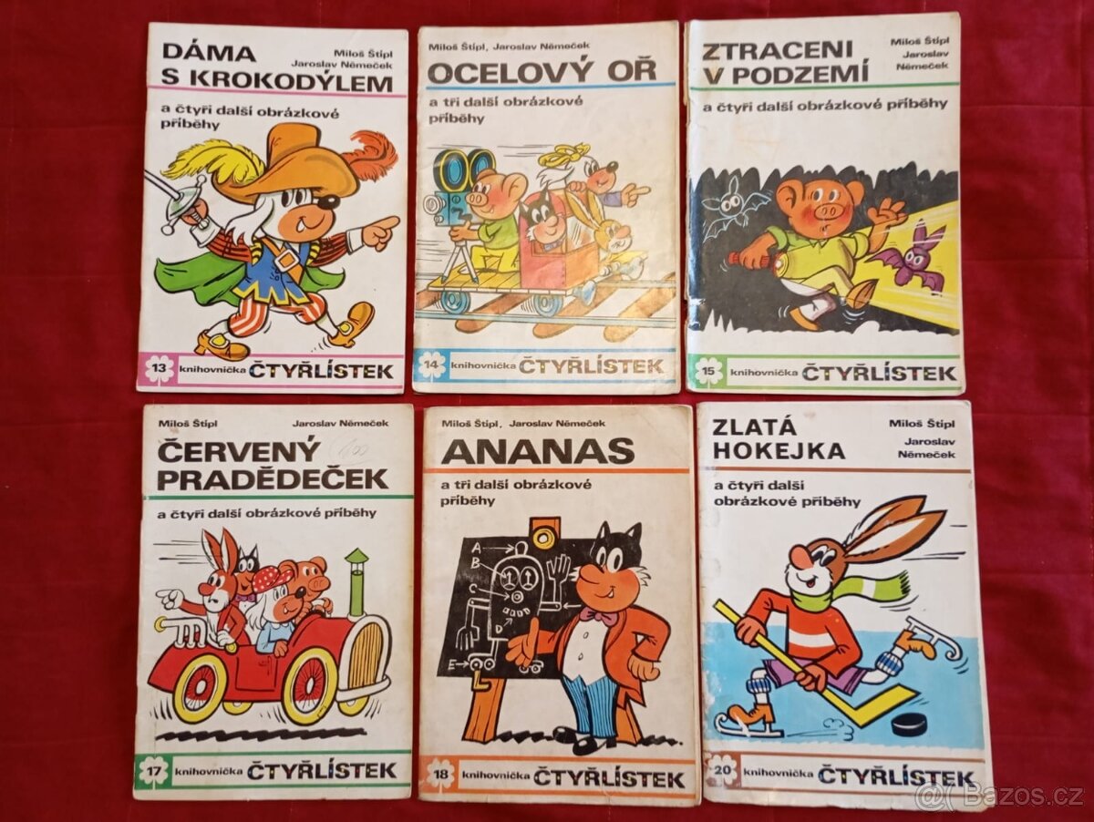 Čtyřlístek c. 13,14,15,17,19 a 20 Orig . původní