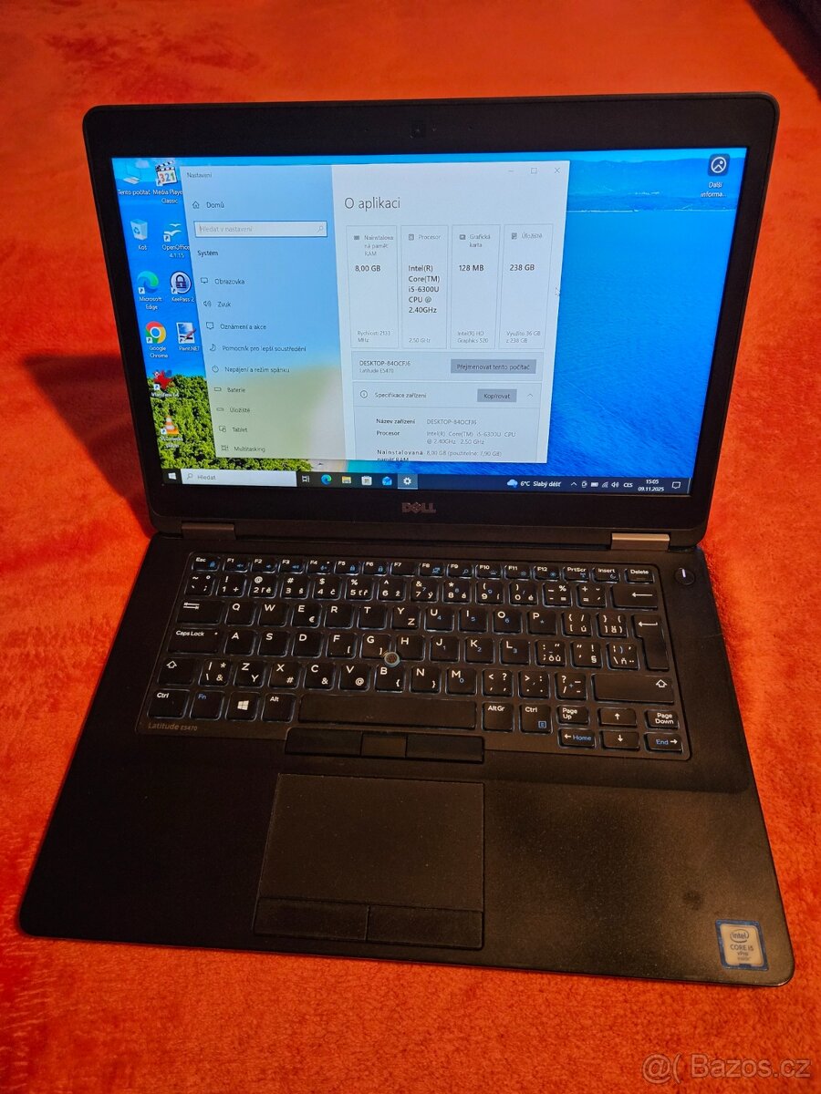 Dell Latitude E5470, dock, 2x zdroj, brašna