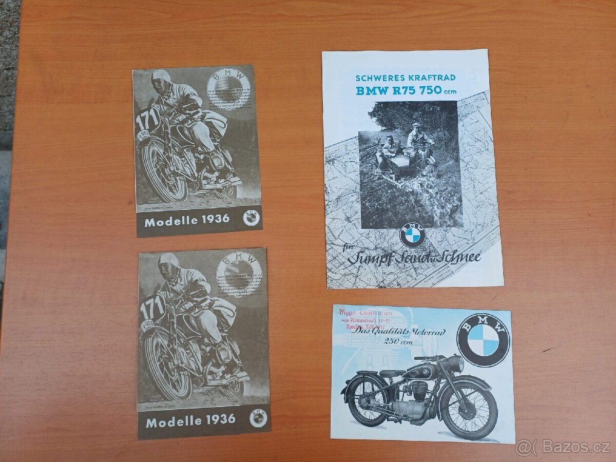 BMW veteráni - prospekty - katalogy