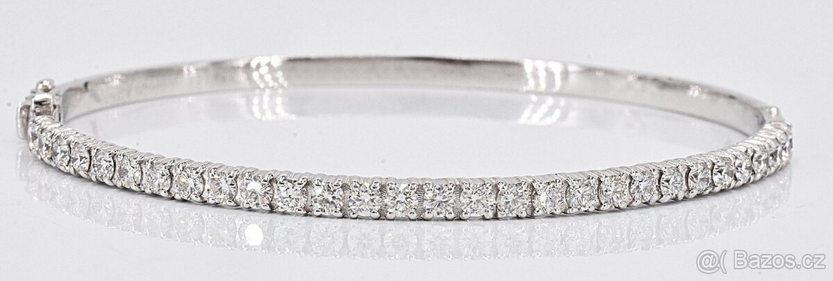 Luxusní 18k náramek s diamanty 2,08ct - certifikát