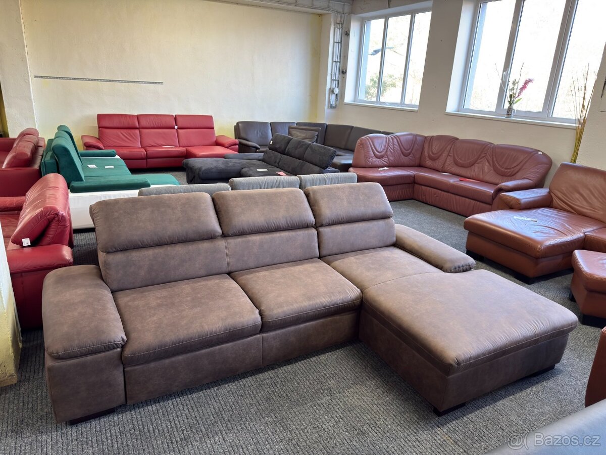 Sedací souprava rohová - rozkládací - NEPOUŽITÉ