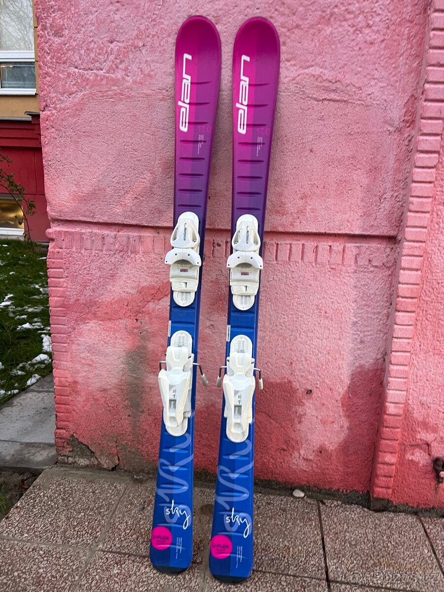 Dětské dívčí lyže ELAN - 120cm